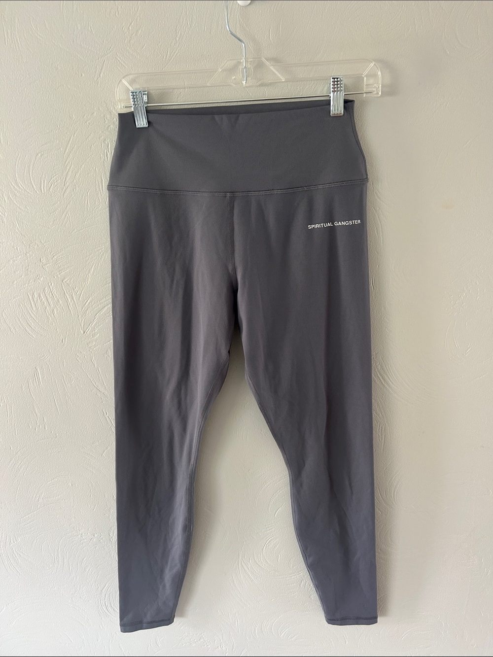 Spiritual Gangster Logo Ankle Legging Grey
